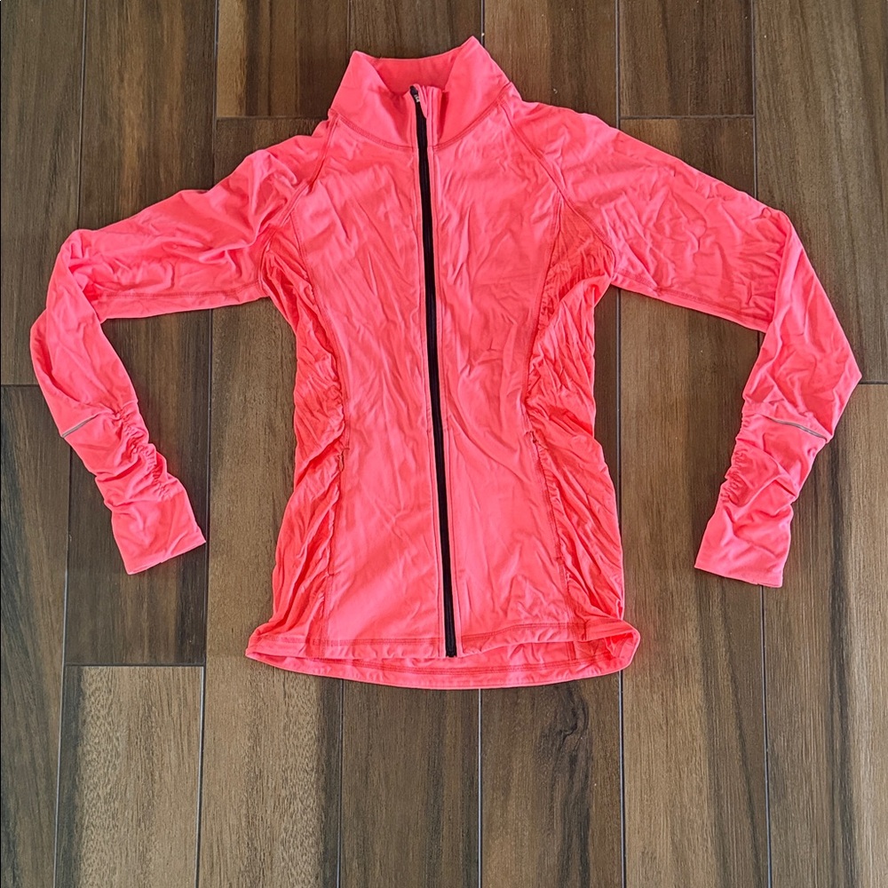Victoria’s Secret Sport Neon Coral Zip-Front Active Jacket